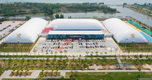 郑东新区龙湖全民健身中心气膜体育馆